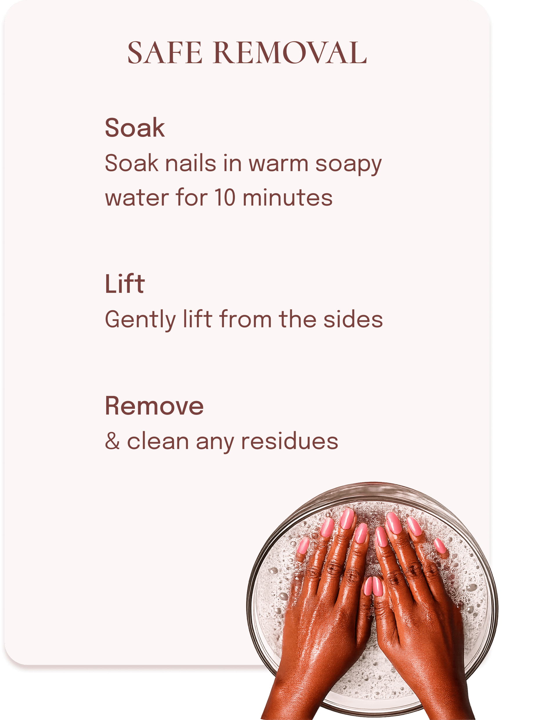 Safe removal of press-on nails guide
